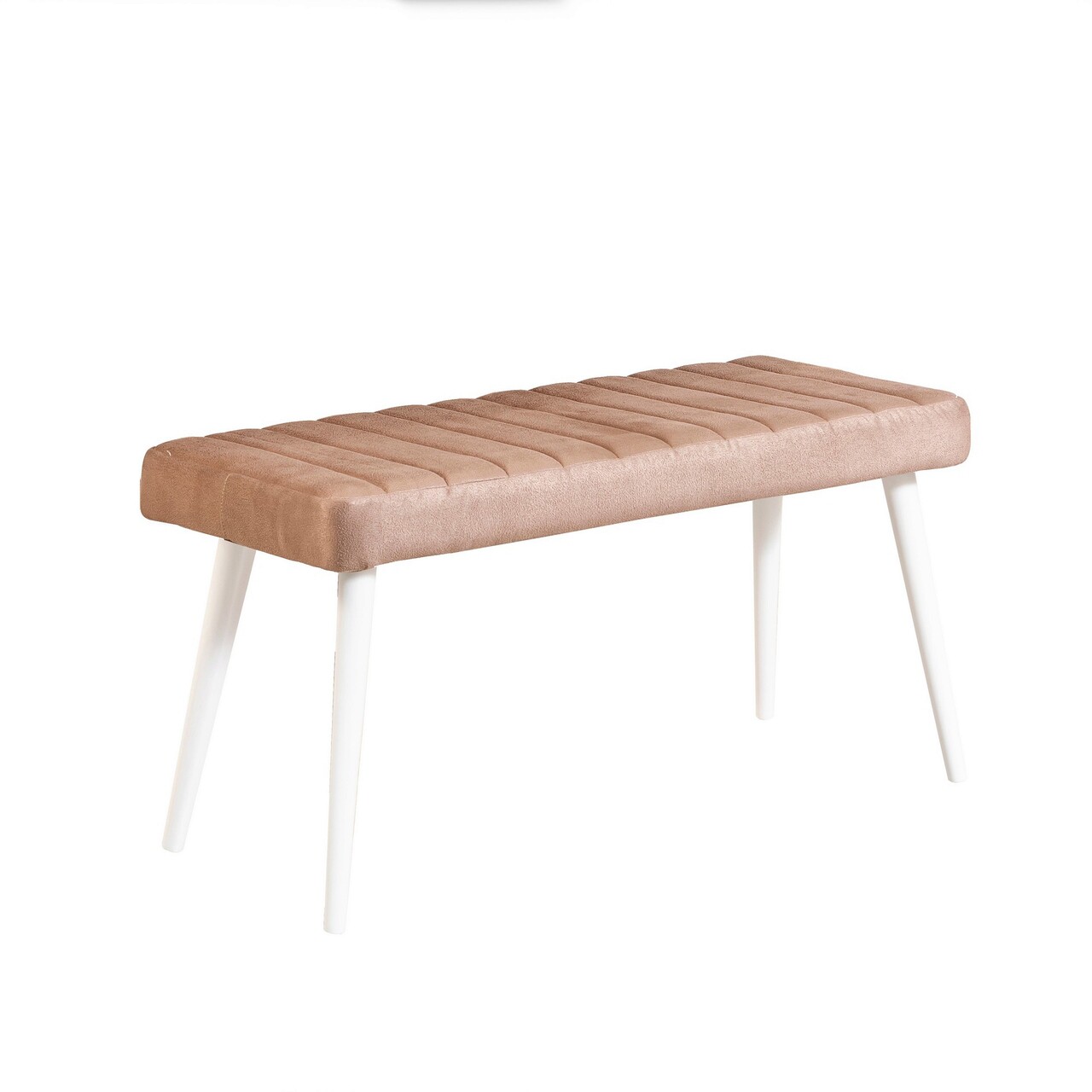 Banca, Hanah Home, Stormi Bench, Alb / Piatra - imagine 4